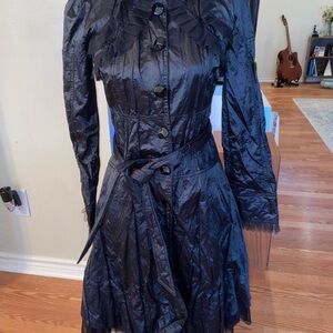 Betsey Johnson Black Trenchcoat